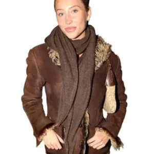 Alix Earle Brown Trim Jacket