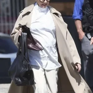 Annette Bening Lucky S01 Beige Trench Coat