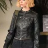 Anya Taylor-Joy Lucky S01 Black Leather Jacket