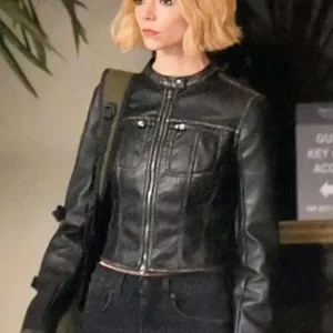Anya Taylor-Joy Lucky S01 Black Leather Jacket