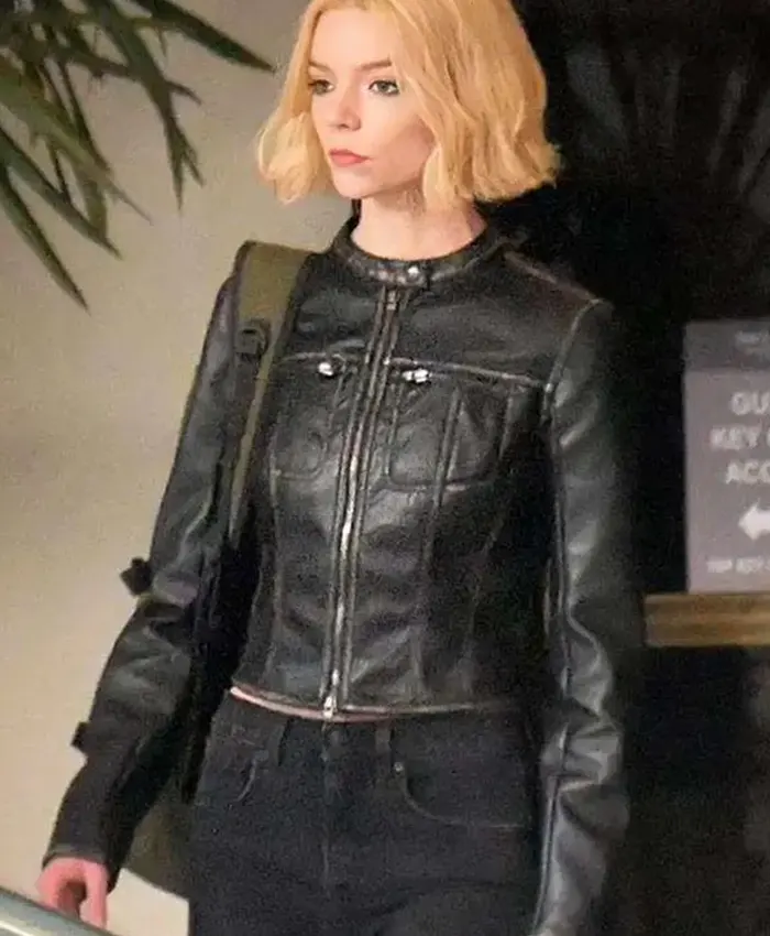 Anya Taylor-Joy Lucky S01 Black Leather Jacket