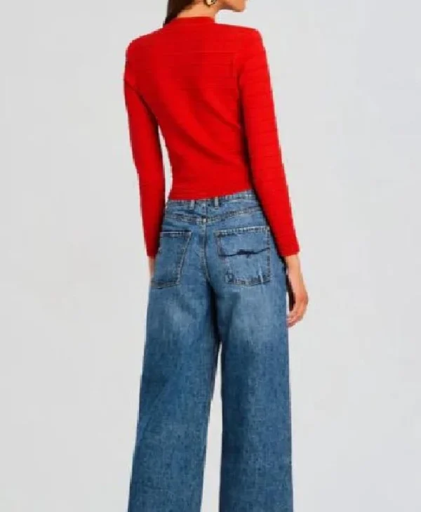 Ashley Park Red Knitted Jacket