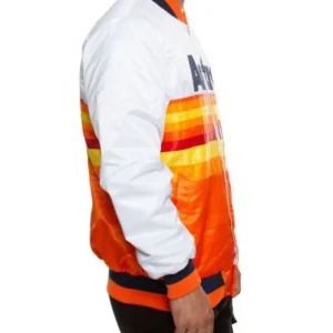 Astros White Orange Jacket