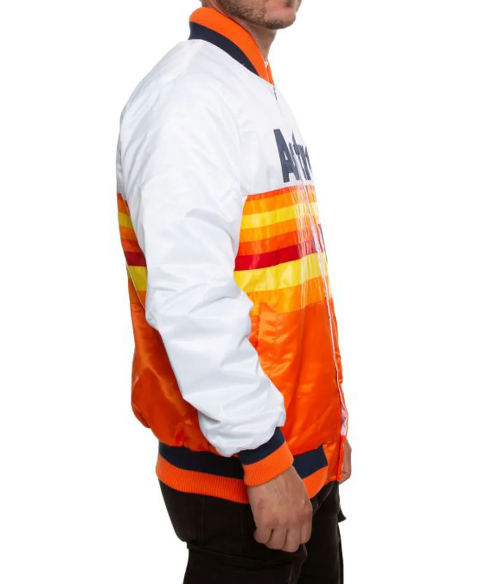 Astros White Orange Jacket
