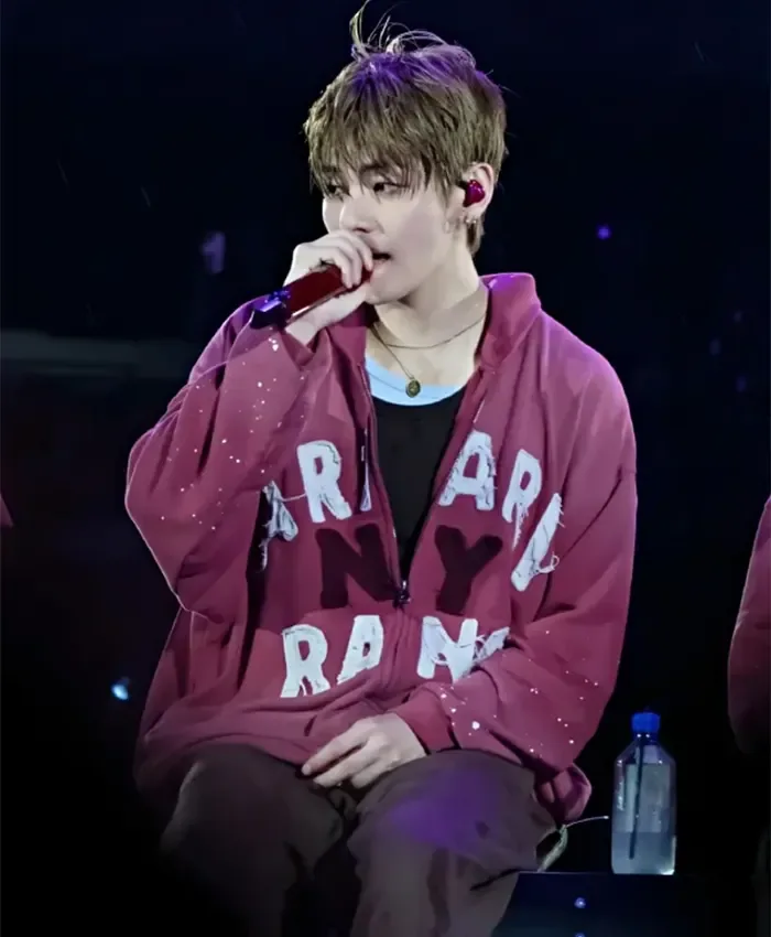 BTS ARIRANG New York Red Hooded Jacket