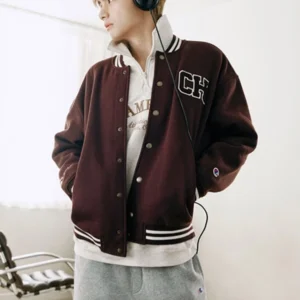BTS TAEHYUNG x Champion Varsity Jacket