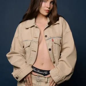 Belinda Levi’s Beige Denim Trucker Jacket