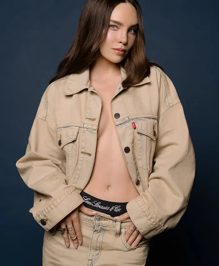 Belinda Levi’s Beige Denim Trucker Jacket
