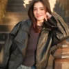 Belle Mariano Sydney Trip 2026 Black Leather Jacket