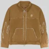 Birth Of Royal Child Flame Pearl Velvet Work Jacket