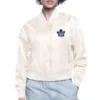 Blue Satin Varsity Jacket