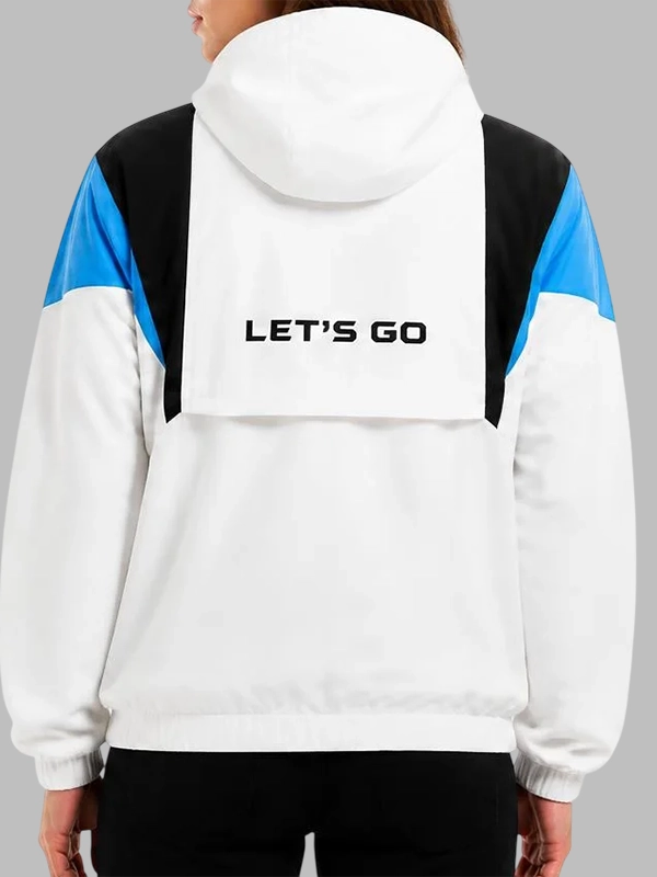 Blue and White Varsity Jacket