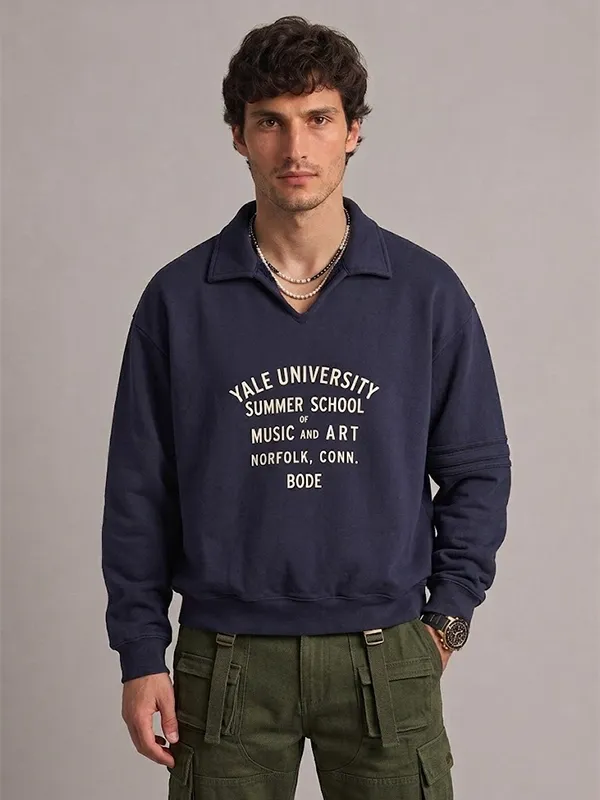 Bode x Yale School of Music Polo Sweatshirt