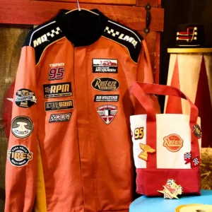 BoxLunch D23 Kingdom Hearts Orange Racing Moto Jacket
