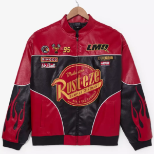 BoxLunch Disney Pixar Cars Lightning McQueen Leather Racing Jacket