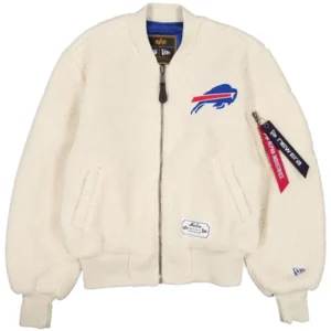 Buffalo Bills x Alpha x New Era MA-1 Sherpa Flight Jacket