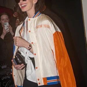 Buy Anne Hathaway NY Knicks Varsity Jacket