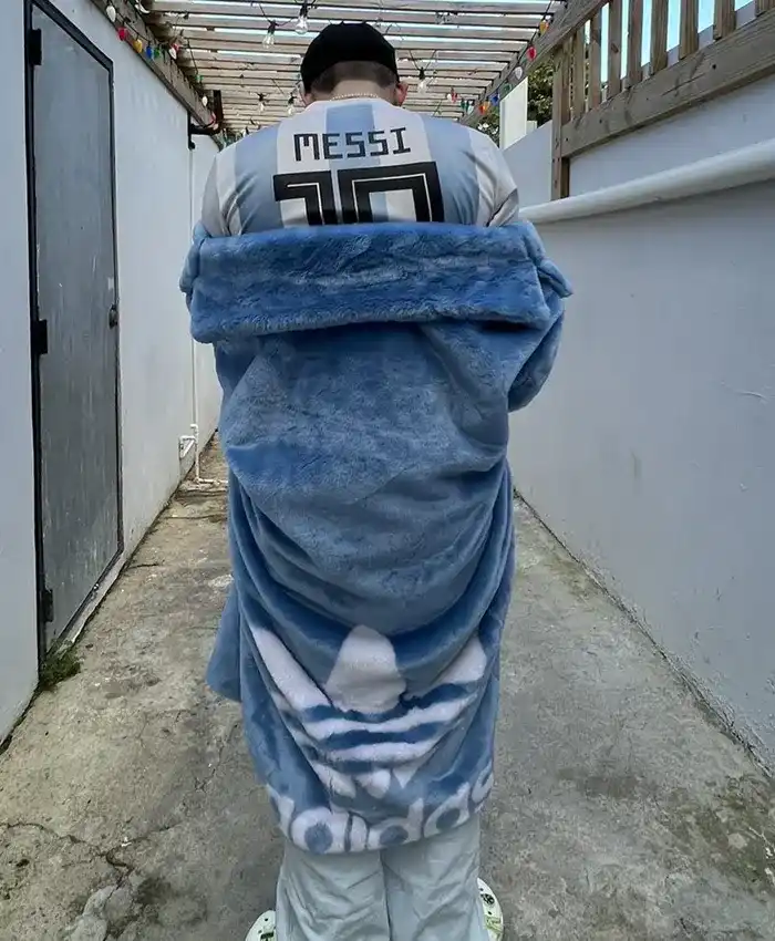 Buy Bad Bunny World Tour 2026 Adidas x Ivy Park Blue Fur Coat
