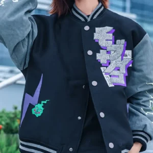 Buy Bibisama Mob Psycho 100 Shigeo Varsity Jacket