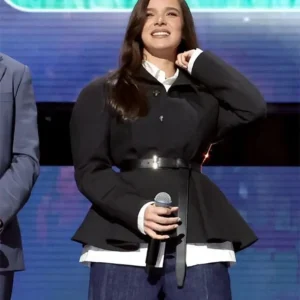 Buy Hailee Steinfeld D23 Disney Event Black Peplum Jacket