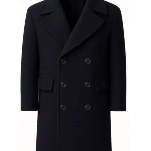 Buy Jason Statham Shelter Black Wool Coat