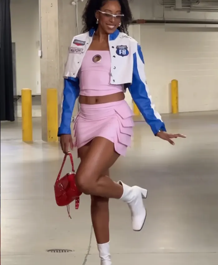 Buy Kelsey Mitchell Fever vs Liberty Cropped Leather Jacket