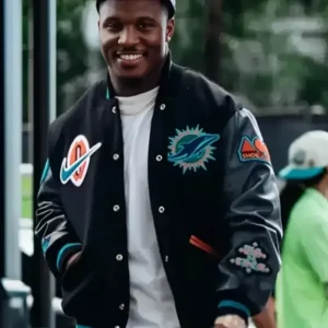 Buy Malik Washington Rivalries Miami Dolphins Varsity Jacket