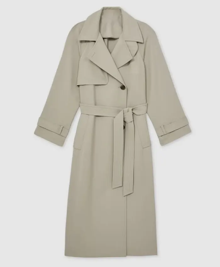 Buy Marble Hall Murders Amelia Bullmore Grey Trench Coat