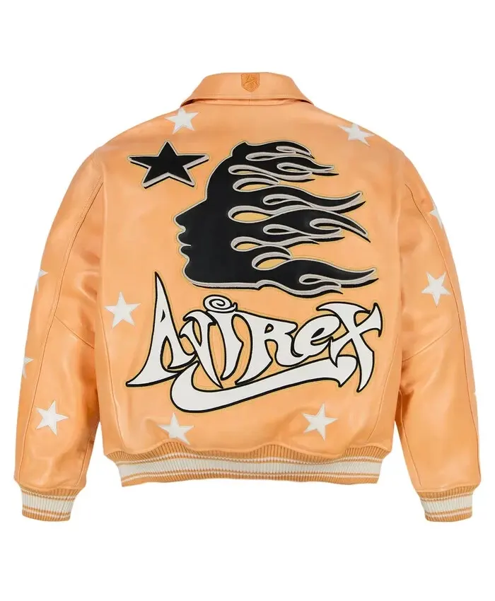 Buy Men’s Hellstar x Avirex Bomber Leather Jacket