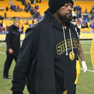 Buy Mike Tomlin Pittsburgh Steelers Sideline Bomber Jacket