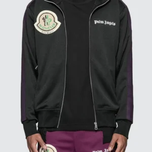 Buy Moncler x Palm Angels Black Track Jacket