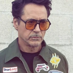 Buy Robert Downey Jr. Green Patch Jacket
