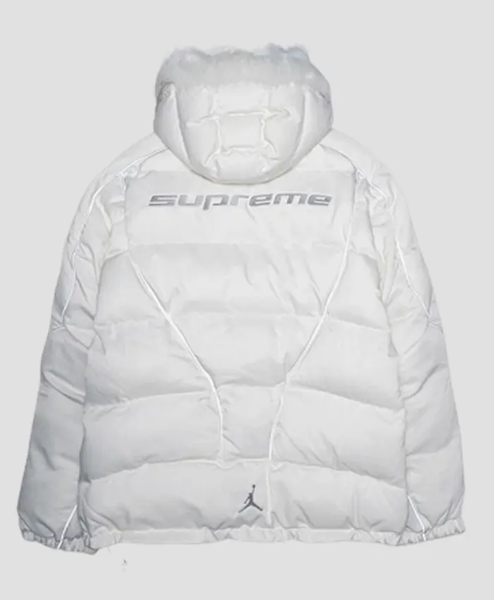 Buy Supreme x Jordan White Puffer Jacket
