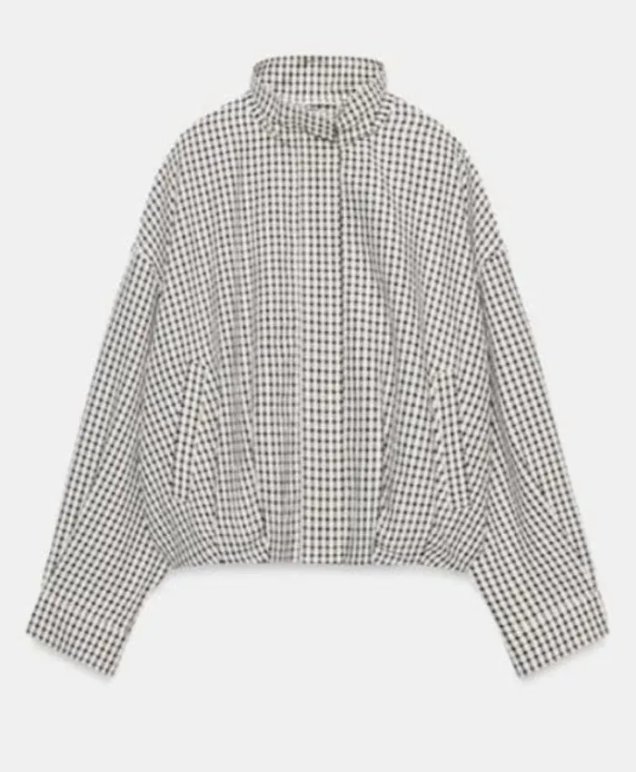 Buy TOWIE S37 Courtney Green Checkered Bomber Jacket