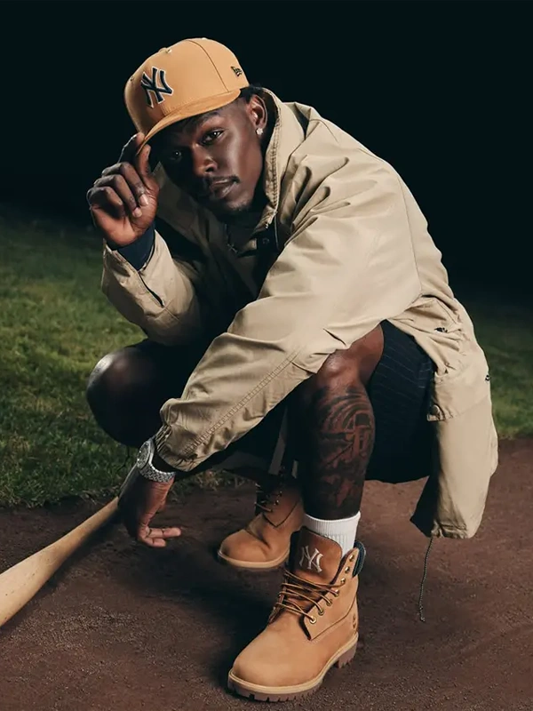 Buy Timberland x New Era x MLB Jazz Chisholm Jr. Brown Jacket
