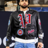Cade Cunningham Detroit Pistons Black Leather Jacket