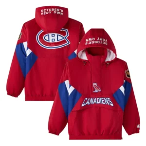 Canadiens Red Hooded Jacket