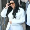 Cardi B 2026 Los Angeles White Jacket