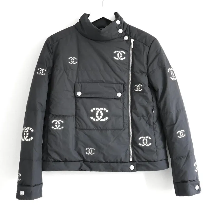 Chanel CC Asymmetrical Puffer Jacket