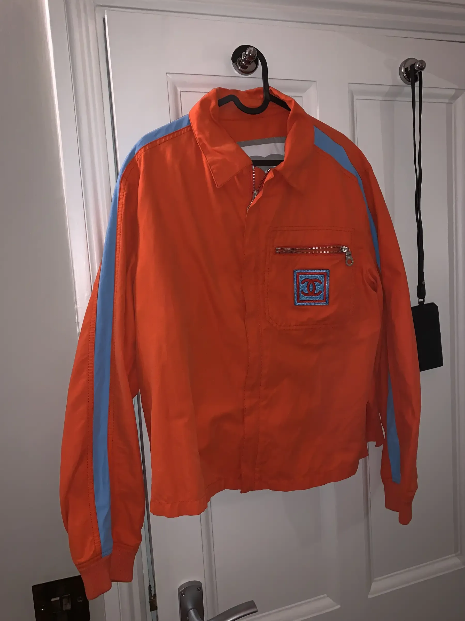 Chanel Vintage orange Bomber Jacket