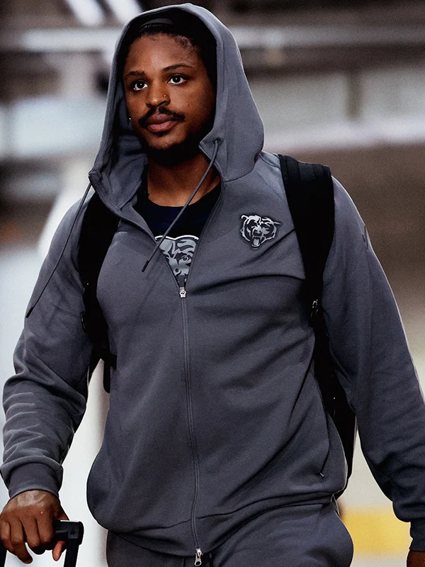 Chicago Bears Nike Zip Grey Hoodie
