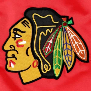 Chicago Blackhawks Red Satin Jacket