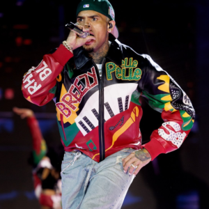 Chris Brown Bespoke Pelle Pelle Jacket