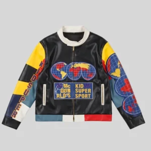 Chris Brown KidSuper x McDonald’s Moto Jacket