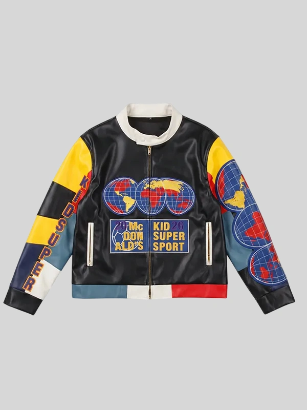 Chris Brown KidSuper x McDonald’s Moto Jacket
