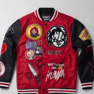 Chucky Varsity Red and Black Jacket