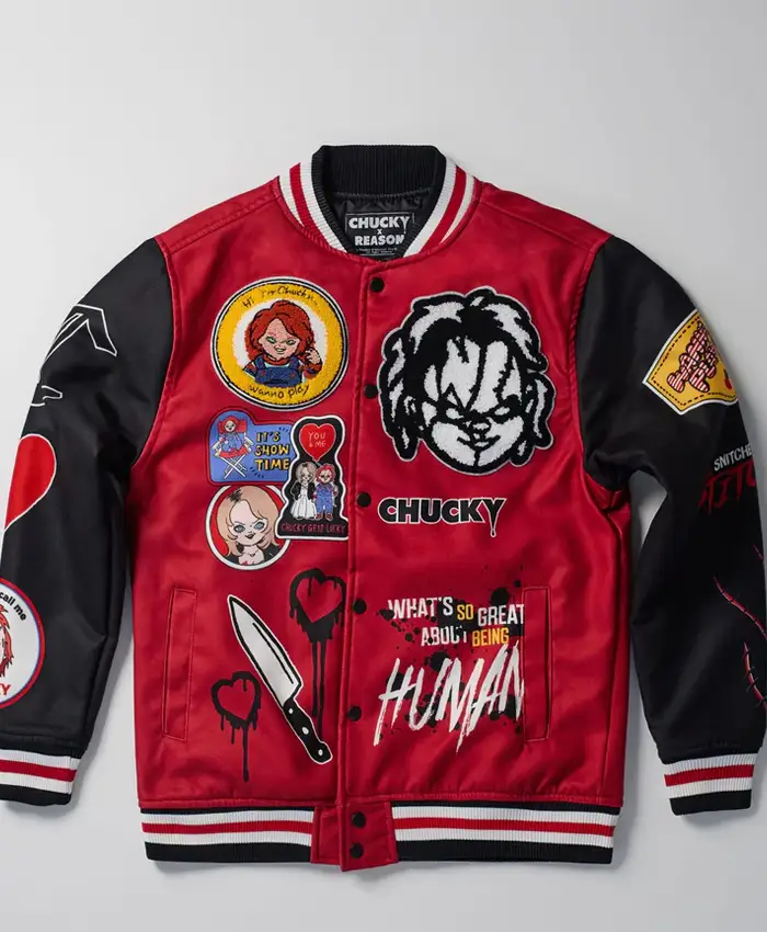 Chucky Varsity Red and Black Jacket