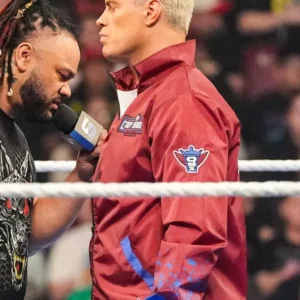 Cody Rhodes SmackDown Maroon Windbreaker Jacket