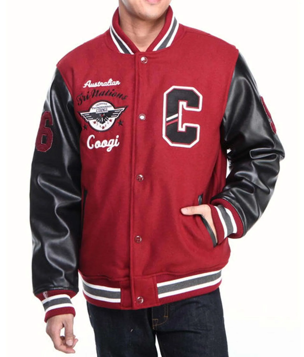 Coogi letterman jacket
