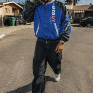 Corteiz x GTA VI Blue Racing Zip-Up Jacket